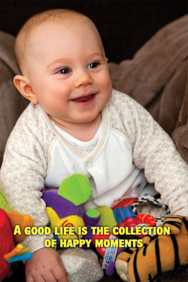16% OFF on Motivational Poster - Good Life Collection Of Happy Moments Paper Print