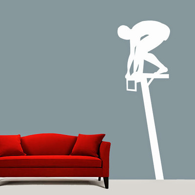 50% OFF on DeStudio DeStudio Swimmer One Wall Stickers Size MEGA WALL STICKER Sticker