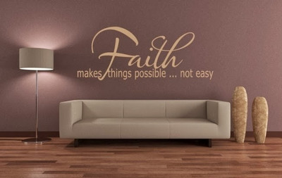 84% OFF on DeStudio DeStudio Faith Makes Things One Wall Stickers Size JUMBO WALL STICKER Sticker