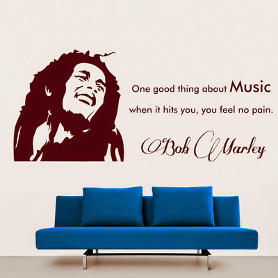 66% OFF on DeStudio DeStudio Bob Marley Two Wall Stickers Size SMALL WALL STICKER Sticker