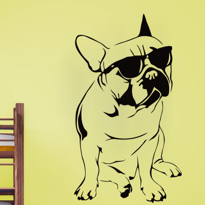 85% OFF on Decor Kafe Decal Style Puppy Art Large Size-23*40 Inch Wall Sticker Sticker Pack of 1