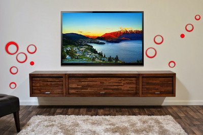 66% OFF on DeStudio 12 Red Rings 3D Acrylic Sticker Pack of 12