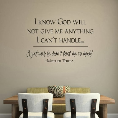 50% OFF on DeStudio DeStudio I Know God Will Not Give Me Wall Stickers Size MEGA WALL STICKER Sticker