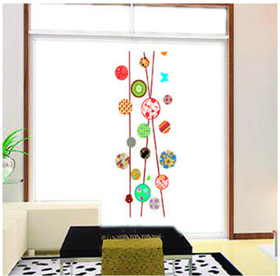 33% OFF on Pindia Colorful Circles Wall Sticker