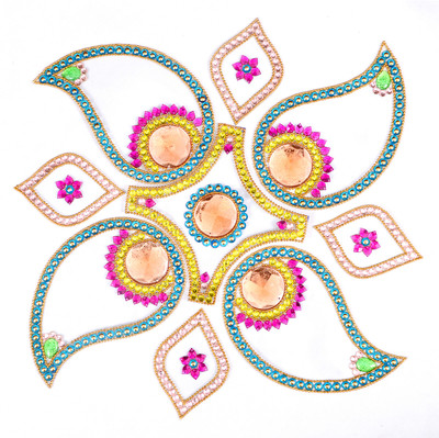 60% OFF on Amba Handicraft Blue Keri Rangoli Acrylic Sheet Sticker 60% OFF on Amba Handicraft Blue Keri Rangoli Acrylic Sheet Sticker