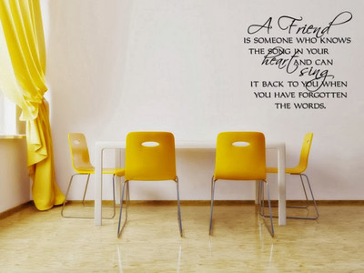 50% OFF on DeStudio DeStudio A Friend Is Someone One Wall Stickers Size GIANT WALL STICKER Sticker
