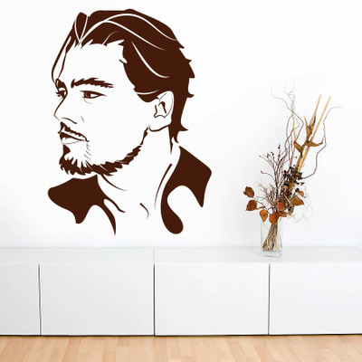 86% OFF on D��cor Kafe Decal Style Leonardo DiCaprio Wall Art Medium Size-26*37 Inch Wall Sticker Sticker Pack of 1