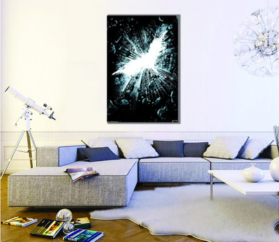 25% OFF on Posterboy Batman - Dark Knight Rises Logo Peel and Stick Wall Decal Vinyl Sticker Pack of 1