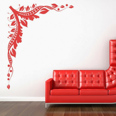 44% OFF on DeStudio Floral Onecorner Decal One Size Tiny Wall Sticker