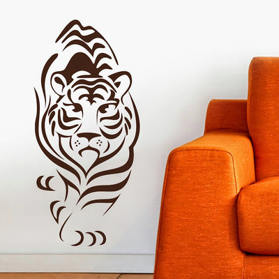 50% OFF on DeStudio Tiger Wild Animals Wall Sticker Sticker