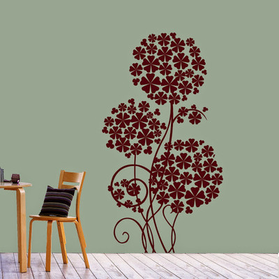 50% OFF on DeStudio DeStudio Flower Tree Two Wall Stickers Size MEGA WALL STICKER Sticker