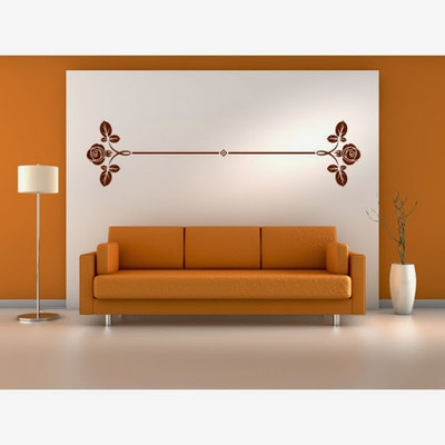 50% OFF on DeStudio Left And Right Rose Bud Floral Decoration One Size Mega Wall Sticker