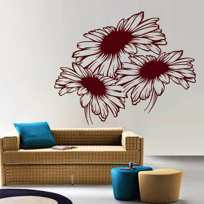 50% OFF on DeStudio DeStudio Sunflowers Two Wall Stickers Size LARGE WALL STICKER Sticker