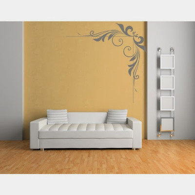 50% OFF on DeStudio Corner Floral Decorative Embellishment One Size Giant WALL STICKER Sticker