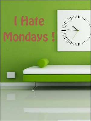 80% OFF on Wall1ders I Hate Monday PVC Vinyl Sticker Sticker Pack of 1