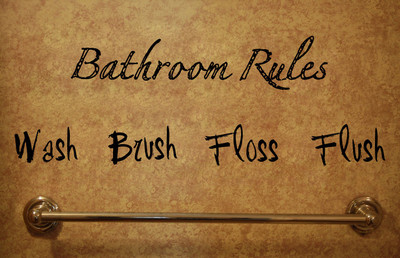 42% OFF on Decor Kafe Bathroom Rules Wall Decal Small Size-21 x 07 inch Black Vinyl Film Sticker Pack of 1 42% OFF on Decor Kafe Bathroom Rules Wall Decal Small Size-21 x 07 inch Black Vinyl Film Sticker Pack of 1