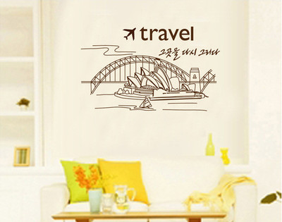 33% OFF on Pindia Traveling Art Design Wall Sticker
