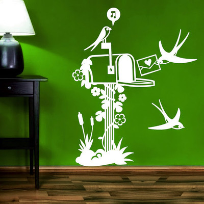 87% OFF on DeStudio Bird Mailbox One Size Tiny Wall Sticker 87% OFF on DeStudio Bird Mailbox One Size Tiny Wall Sticker
