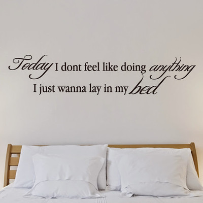 50% OFF on DeStudio Bruno Mars Song Lyrics Lazy Bed Decal Wall Sticker Sticker