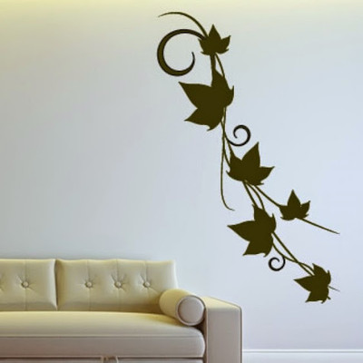 84% OFF on DeStudio Ivy Floral Embellishment Size Jumbo WALL STICKER Sticker
