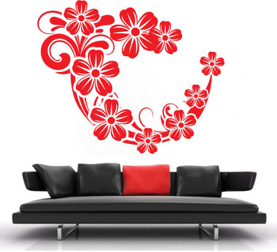 84% OFF on D��cor Kafe Decal Style Swirl Flowers Wall Sticker Large Size-26*21 Inch Wall Sticker Sticker Pack of 1 84% OFF on D��cor Kafe Decal Style Swirl Flowers Wall Sticker Large Size-26*21 Inch Wall Sticker Sticker Pack of 1
