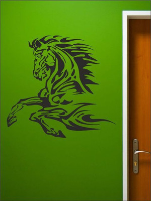80% OFF on Wall1ders Fire Horse PVC Vinyl Sticker Sticker Pack of 1