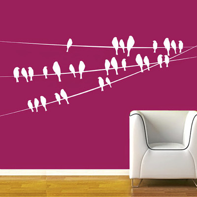 87% OFF on DeStudio Birds On Wire One Size Tiny Wall Sticker 87% OFF on DeStudio Birds On Wire One Size Tiny Wall Sticker
