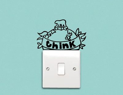 50% OFF on Wall Whispers Think Switch Vinyl Sticker