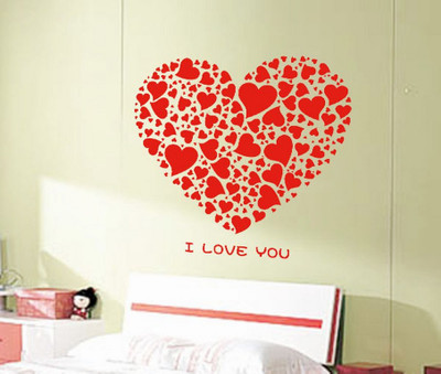 71% OFF on Uberlyfe Gorgeous Red Hearts of Love Pigmented Polyvinyl Films Imported Sticker Pack of 1