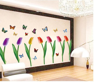 33% OFF on Pindia Beautiful Flower & Butterflies Design Wall Sticker 33% OFF on Pindia Beautiful Flower & Butterflies Design Wall Sticker