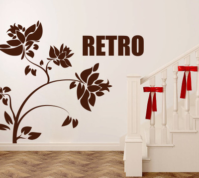 87% OFF on D��cor Kafe Decal Style Retro Flower Wall Art Large Size-41*35 Inch Wall Sticker Sticker Pack of 1 87% OFF on D��cor Kafe Decal Style Retro Flower Wall Art Large Size-41*35 Inch Wall Sticker Sticker Pack of 1