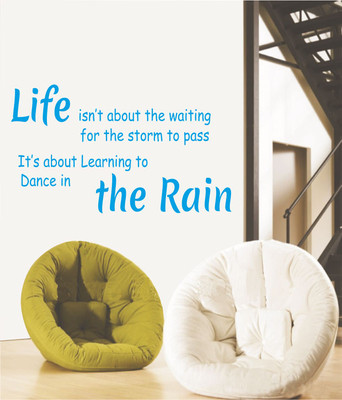 50% OFF on Ritzy Life Is About Living Room Wall Quotes Wall Decal Sticker