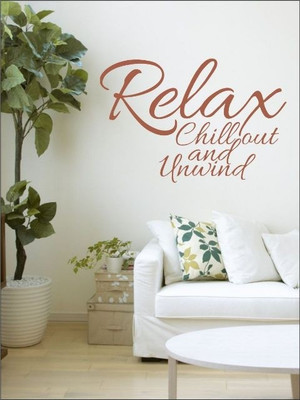 80% OFF on Wall1ders Relax PVC Vinyl Sticker Sticker Pack of 1
