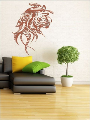 80% OFF on Wall1ders Tribal Man PVC Vinyl Sticker Sticker Pack of 1