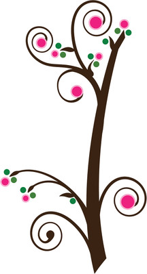 16% OFF on Lovely Tree With Pink Leaves Design Poster Paper Print