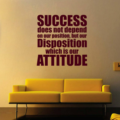 40% OFF on Creative Width Decor Success Does Not Depend Vinyl Sticker Sticker Pack of 1