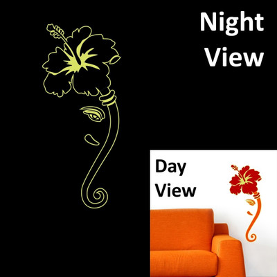 24% OFF on Chipakk Ganesha 3 Wall Decal Glow In The Dark Pigmented Polyvinyl Films Imported Sticker