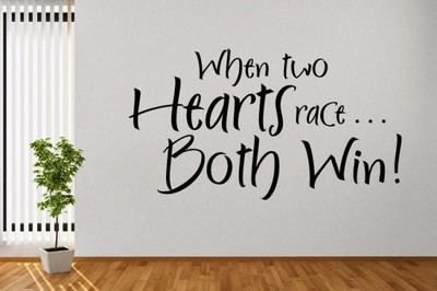 50% OFF on DeStudio DeStudio When Two Hearts Race One Wall Stickers Size GIANT WALL STICKER Sticker