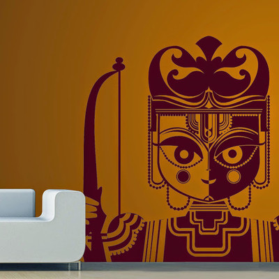 62% OFF on DeStudio DeStudio Lord Rama Two Wall Stickers Size MEDIUM WALL STICKER Sticker