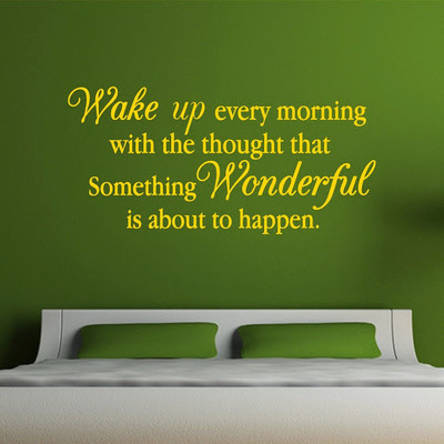 66% OFF on DeStudio Morning Quote Wonderful Inspirational Decal Wall Sticker Sticker