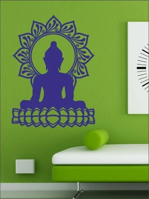 82% OFF on Wall1ders Lotus Buddha PVC Vinyl Sticker Sticker Pack of 1