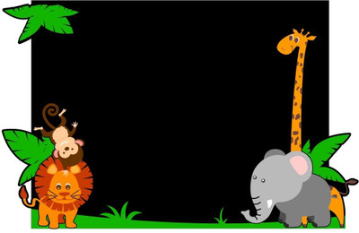 25% OFF on Chipakk Jungle Theme Chalkboard Decal Pigmented Polyvinyl Sticker