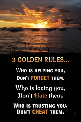 16% OFF on 3 golden rules of employee motivation Poster Paper Print