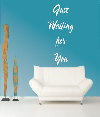 50% OFF on Ritzy Waiting For You Living Room Wall Quotes Wall Decal Sticker