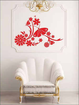 82% OFF on Wall1ders Butterfly With Flower PVC Vinyl Sticker Sticker Pack of 1 82% OFF on Wall1ders Butterfly With Flower PVC Vinyl Sticker Sticker Pack of 1