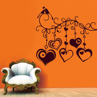 50% OFF on DeStudio DeStudio Hanging Hearts Two Wall Stickers Size GIANT WALL STICKER Sticker
