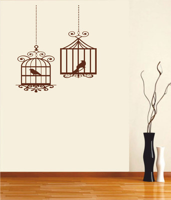 50% OFF on Ritzy Bird In A Cage Ii Wall Decal Sticker