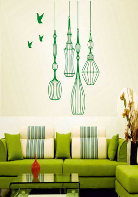 69% OFF on Ritzy Birds Out Of Cage Living Room Wall Decal Sticker
