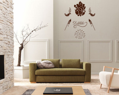 55% OFF on D��cor Kafe Decal Style Happy Diwali Wall Art Tiny-13*17 Inch Wall Sticker Sticker Pack of 1 55% OFF on D��cor Kafe Decal Style Happy Diwali Wall Art Tiny-13*17 Inch Wall Sticker Sticker Pack of 1