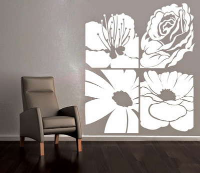50% OFF on DeStudio DeStudio Abstract Flowers One Wall Stickers Size JUMBO WALL STICKER Sticker